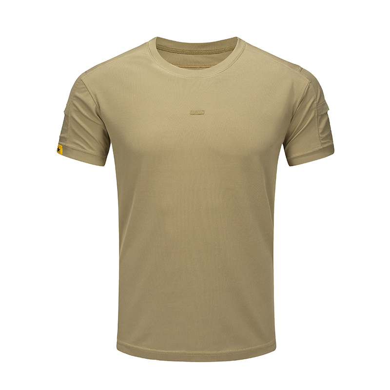 „Rinfeng“ antros kartos apvalios kaklo iškirptės vyriški taktiniai marškinėliai trumpomis rankovėmis, kvėpuojantys, greitai džiūstantys, ploni vasariniai sportiniai, fizinio lavinimo drabužiai.