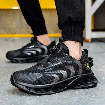 Nauji darbo apsaugos batai, atsparūs pradūrimui, plieniniai pirštų apsauginiai batai, lengvi, neslystantys apsauginiai darbo batai.