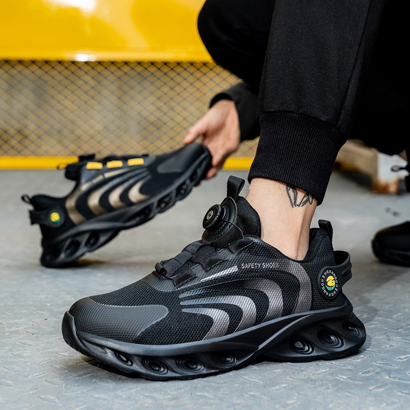Nauji darbo apsaugos batai, atsparūs pradūrimui, plieniniai pirštų apsauginiai batai, lengvi, neslystantys apsauginiai darbo batai.