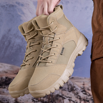 Νέες μπότες μάχης εξωτερικού χώρου 2025, άνετες, αδιάβροχες και αντιψυκτικές, μοντέρνες ανδρικές μπότες μάχης, μπότες