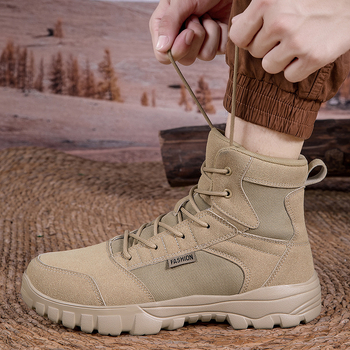 Νέες μπότες μάχης εξωτερικού χώρου 2025, άνετες, αδιάβροχες και αντιψυκτικές, μοντέρνες ανδρικές μπότες μάχης, μπότες