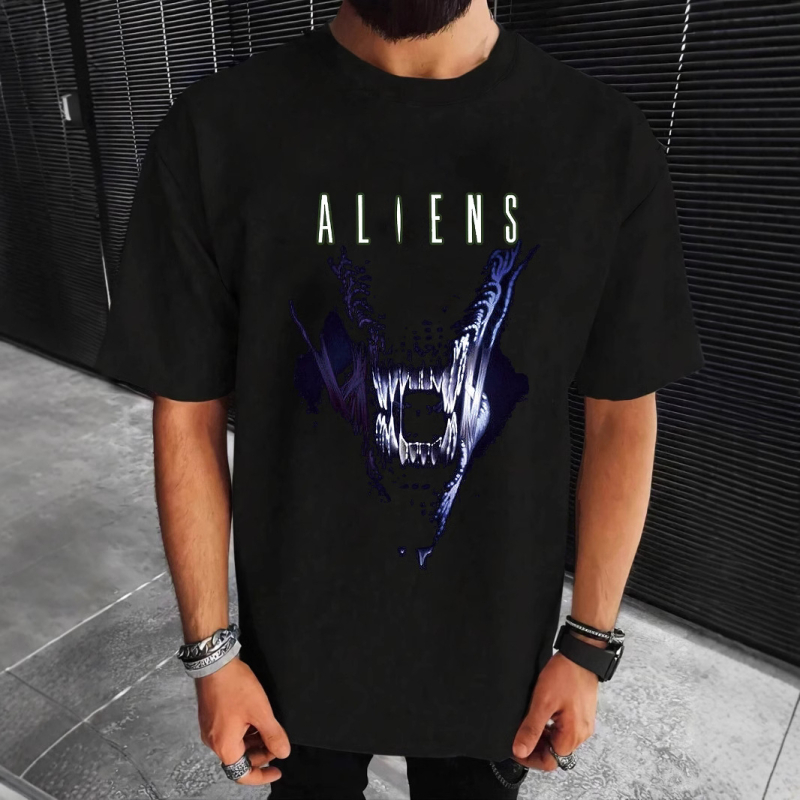Διασυνοριακό εξωτερικό εμπόριο AliExpress ανδρικό TEMU εκρηκτικό τοπ Amazon βαμβακερό μπλουζάκι με κοντό μανίκι 2D εκτύπωση κοντό μανίκι