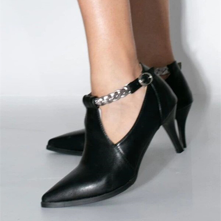 2023 tavaszi magas sarkú, egyszínű cipők, női méret 40-43, Chengdu külkereskedelmi, határokon átnyúló női cipők, Amazon gyors eladási csatorna