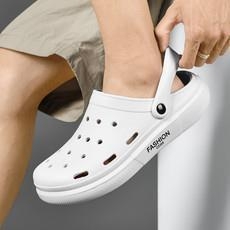 Нови обувки Croc, обувки за открито, двуслойни, получехли, плажни обувки, сандали с голям размер, мъжки обувки, сандали Baotou, ежедневни обувки