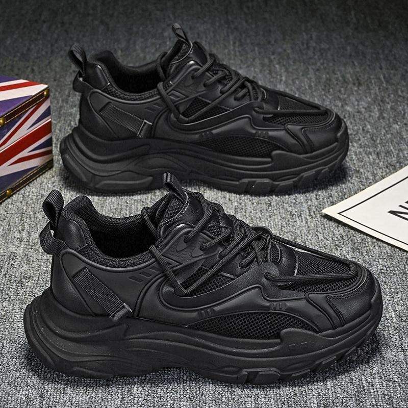 Vyriški batai 2025 m. Nauji pavasario jaunimo laisvalaikio sportiniai madingi universalūs nišiniai storapadžiai, atsparūs dilimui, tėčio batai vyrams