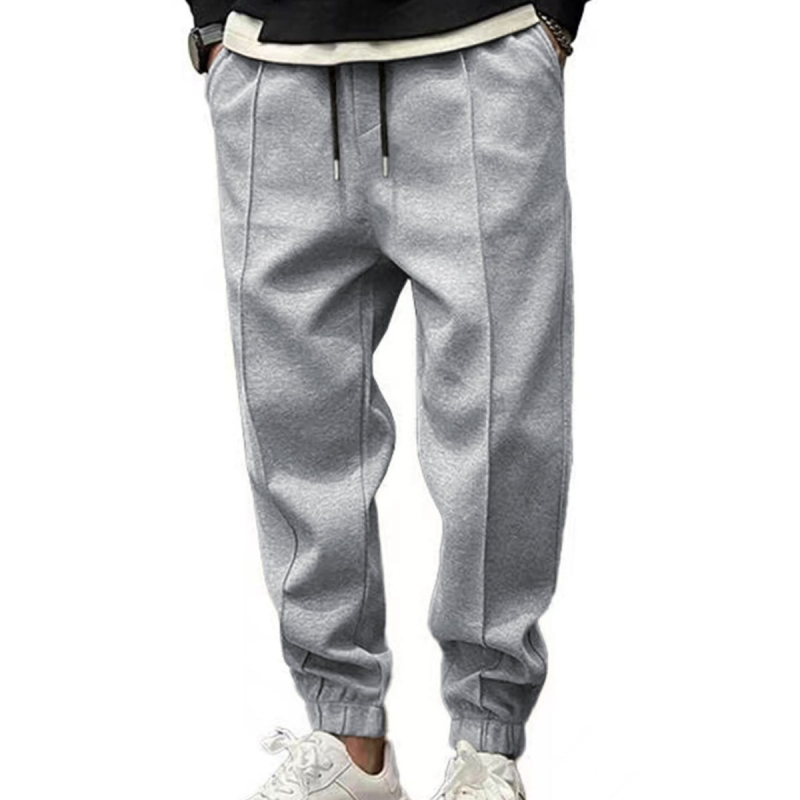 2025. aasta piiriülesed uued meeste sügis- ja talvespordi meeste vabaajapüksid, ühevärvilised püksid, noorte populaarsed lahtised keskmise vöökohaga püksid