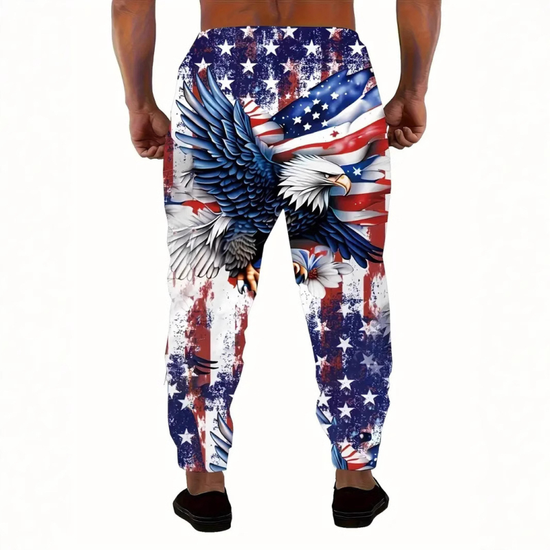 Kevad- ja sügisesed kuumad kõikidele mängudele mõeldud Star Eagle seeria 3D-prinditud eristuvad meeste trendikad püksid