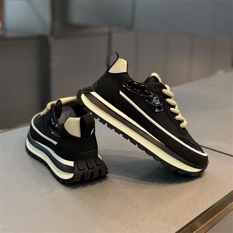 Vyriški batai 2025 m. pavasariui, nauji, aukštos klasės, universalūs, odiniai, laisvalaikio, sportiniai, bėgimo, žieminiai, juodi, storapadiai, „Torre“ batai