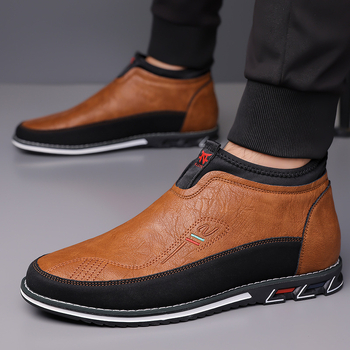 Piiriülesed Prince Casual 48 pluss-suuruses meeste kõrged kingad, väliskaubanduse mood, meeste saapad, tikitud libisevate kontsadega kingad