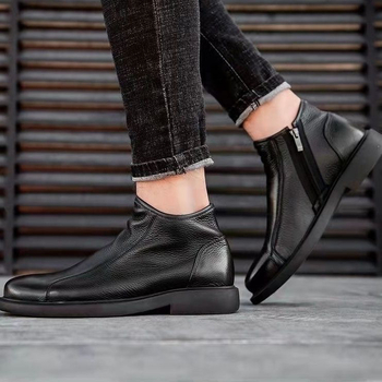 Meeste ehtsast nahast esimese kihi eksport kõrge säärega meeste kingad, hingavad vabaaja ühekihilised nahast kingad, moodsad Chelsea saapad