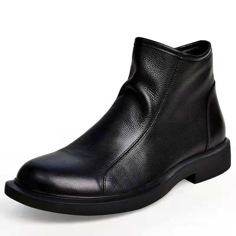 Meeste ehtsast nahast esimese kihi eksport kõrge säärega meeste kingad, hingavad vabaaja ühekihilised nahast kingad, moodsad Chelsea saapad