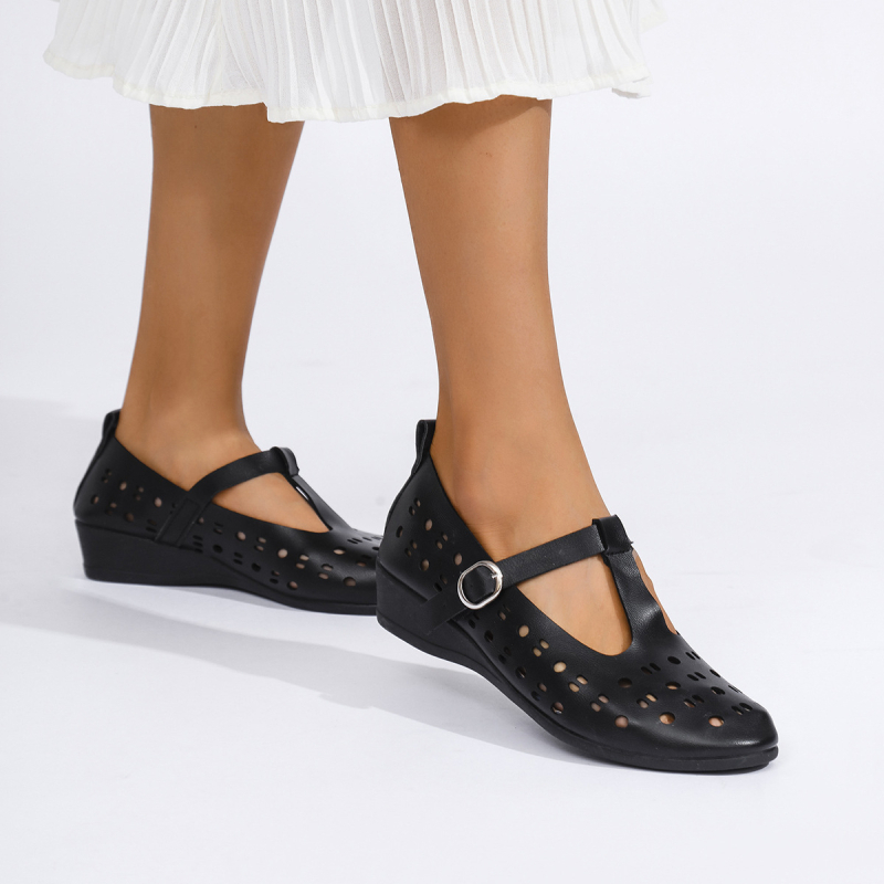 Európai és Amerikai Külkereskedelmi Új Üreges, Középsarkú Lapos Cipő Női Határon Átnyúló T-csatos Mary Jane Ékszandál Wish