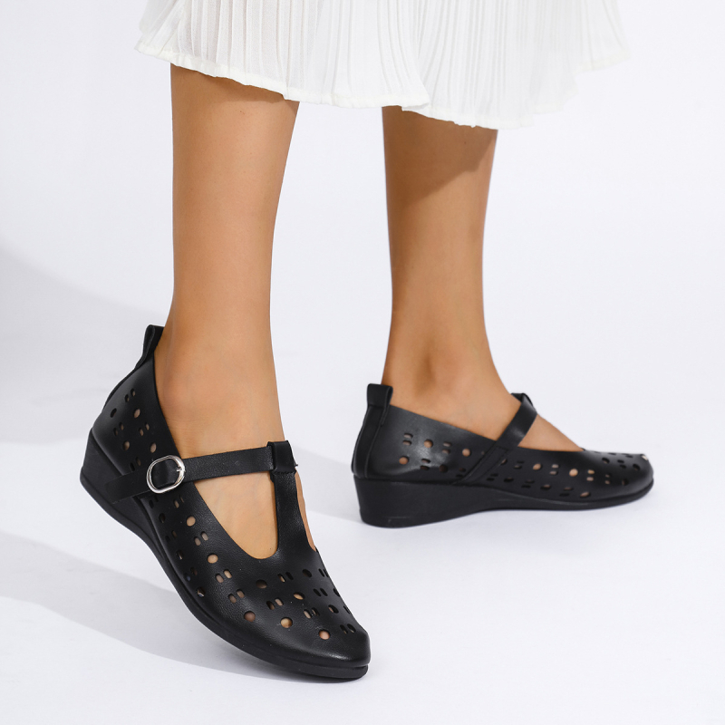 Európai és Amerikai Külkereskedelmi Új Üreges, Középsarkú Lapos Cipő Női Határon Átnyúló T-csatos Mary Jane Ékszandál Wish