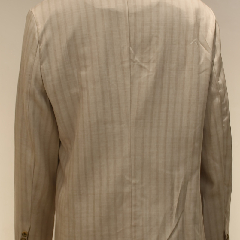 „Amazon“ perkamiausias vesterno kostiumas 2024 m. Naujas stilius, madingas rudas dryžuotas dalykinis laisvalaikio kostiumo švarkas