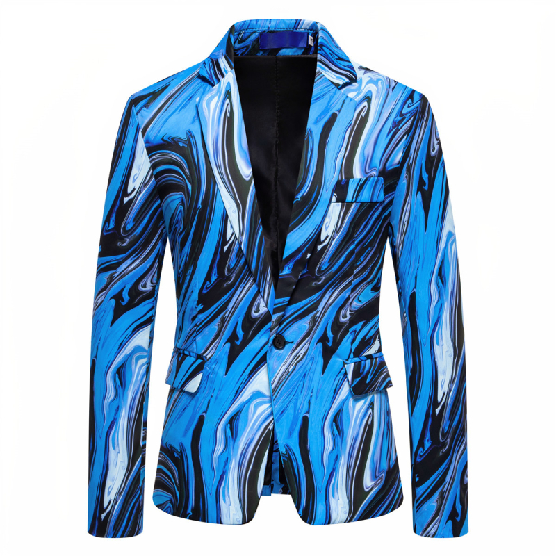 2025. gada jauns eksporta vīriešu uzvalks ar vienu pogu, digitāli drukāts, Eiropas izmēra, pārrobežu liela izmēra uzvalks vīriešiem