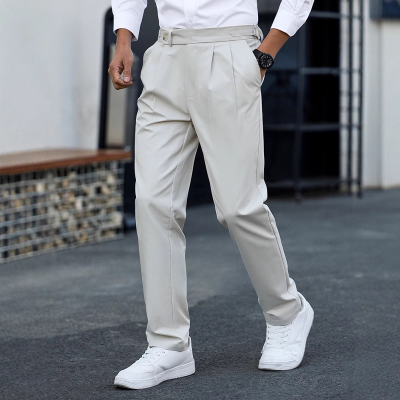 Ice Silk gyorsan száradó nadrág Férfi szabadtéri futónadrág Tavaszi és nyári rugalmas középkorú és idős férfi hétköznapi nadrág Férfi plus size