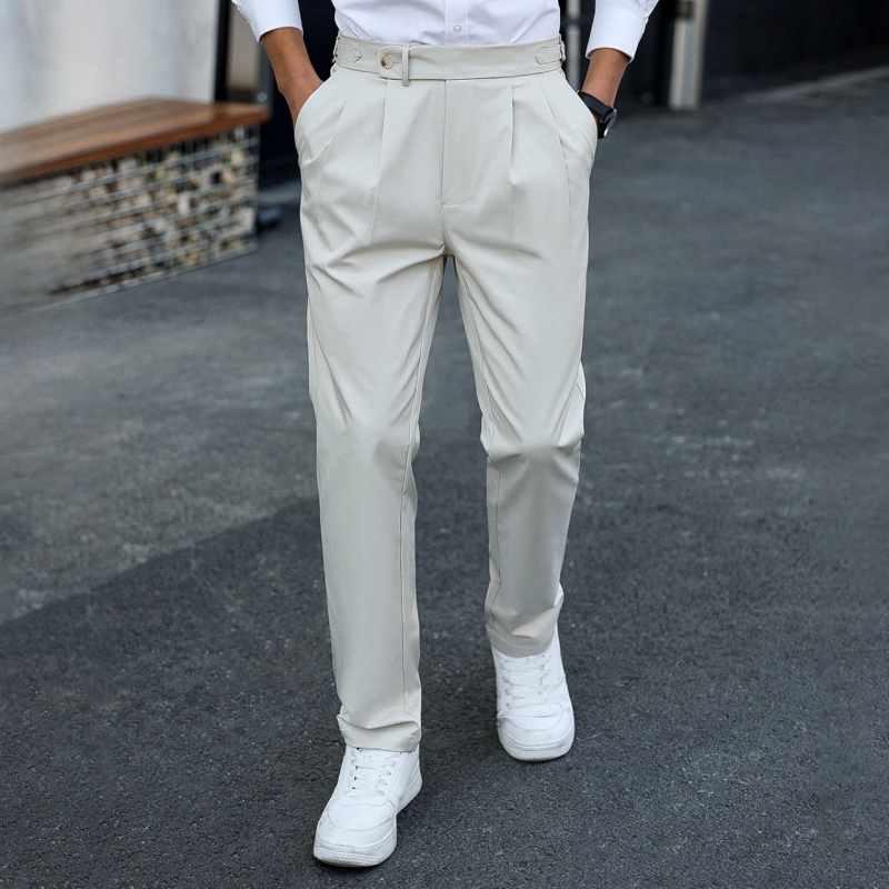 Ice Silk gyorsan száradó nadrág Férfi szabadtéri futónadrág Tavaszi és nyári rugalmas középkorú és idős férfi hétköznapi nadrág Férfi plus size