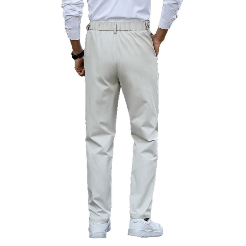 Ice Silk gyorsan száradó nadrág Férfi szabadtéri futónadrág Tavaszi és nyári rugalmas középkorú és idős férfi hétköznapi nadrág Férfi plus size