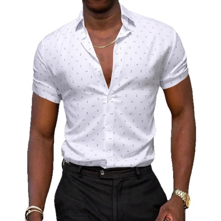 Külkereskedelmi rövid ujjú férfi ingek, nyári vékony, rugalmas üzleti ruházat, munkaruházat, férfi üzleti ingek nagykereskedelemben