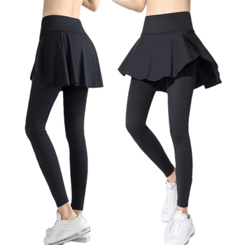 plus size hamis kétrészes jóga szoknya magas derekú sport fitnesz szoknya női laza, gyorsan száradó, csípőt takaró futónadrág ősszel és télen
