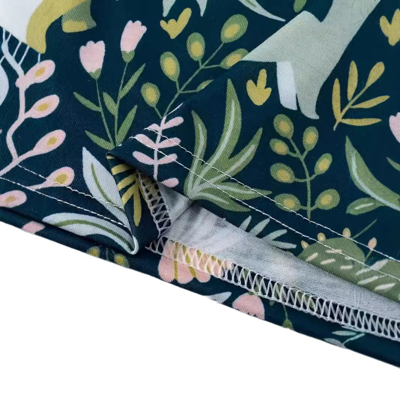 2024 tavaszi és nyári TEMU Amazon határokon átnyúló európai és amerikai új női divatos leopárdmintás romantikus virágmintás szoknya