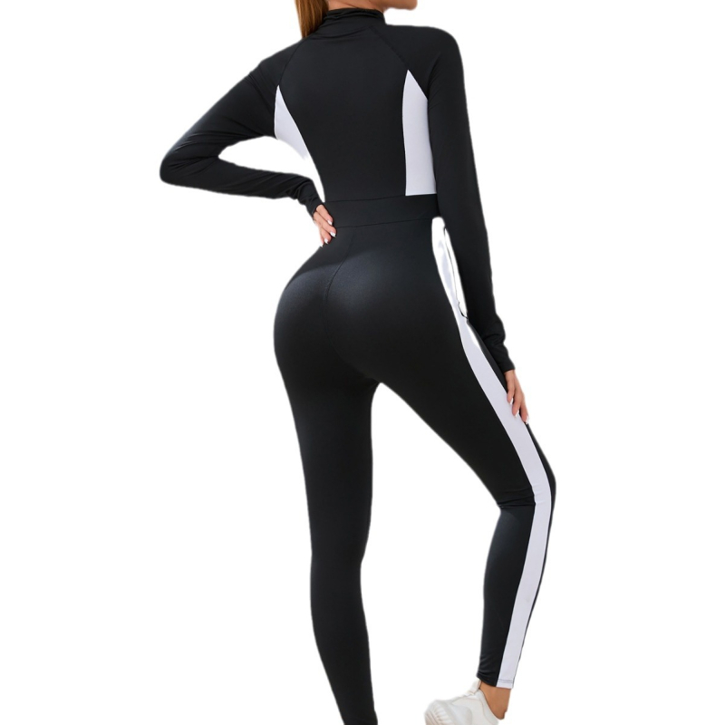 Europietiškas ir amerikietiškas sportinis kostiumas žiemai, aptemptas, ilgarankovis, liekninantis, greitai džiūstantis fitneso apranga, lauko bėgimo jogos kostiumas moterims