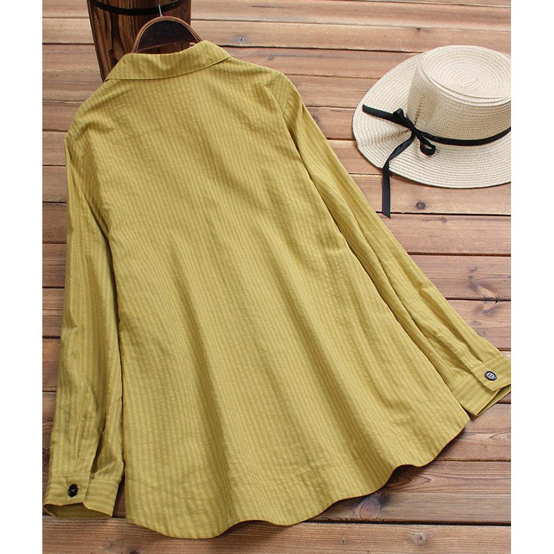 262756 „Amazon“ tarpvalstybinis tiekimas. Populiarūs moteriški drabužiai, europietiški ir amerikietiški, dryžuoti marškiniai ilgomis rankovėmis, moterims. Sandėlyje.