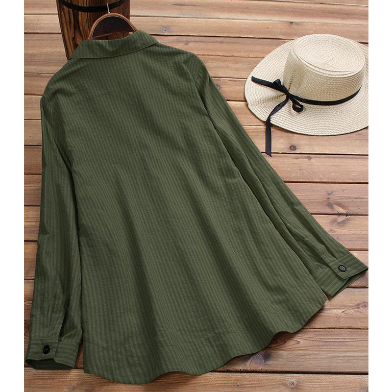 262756 „Amazon“ tarpvalstybinis tiekimas. Populiarūs moteriški drabužiai, europietiški ir amerikietiški, dryžuoti marškiniai ilgomis rankovėmis, moterims. Sandėlyje.