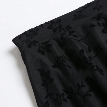 Amazon wish prekogranična ležerna ženska organza flokirana suknja s podstavom za veće veličine