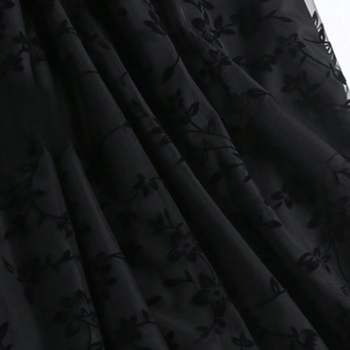 Amazon wish prekogranična ležerna ženska organza flokirana suknja s podstavom za veće veličine