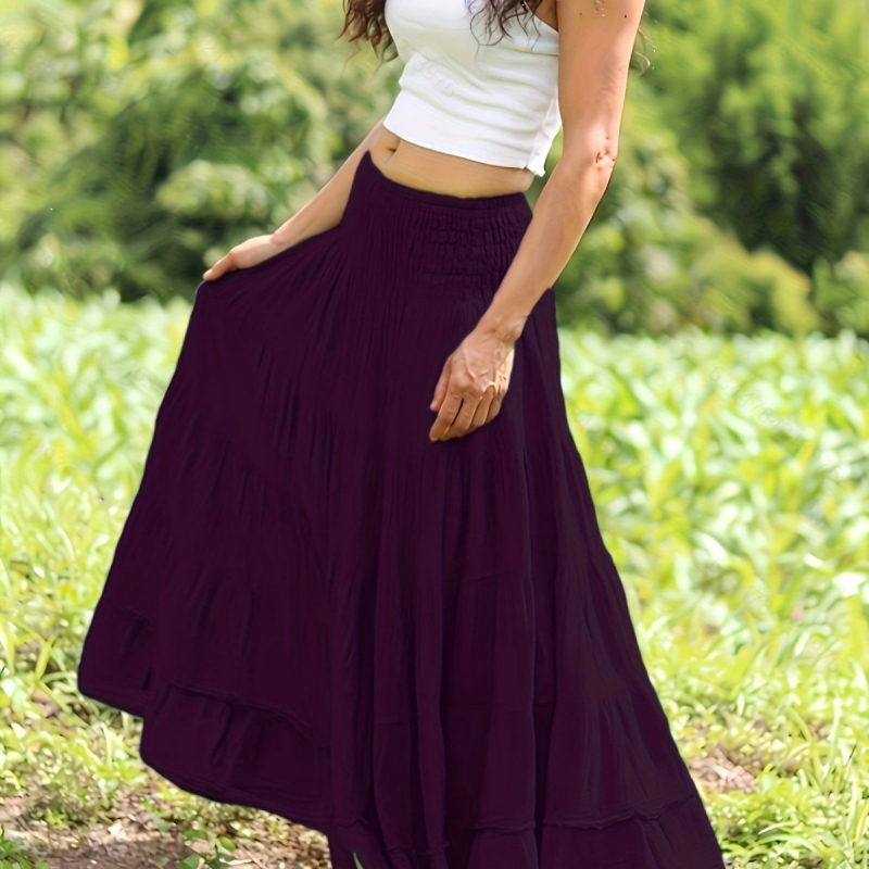 2025-ös nyári új női szoknya, Amazon Independent platform, magas derekú női szoknya