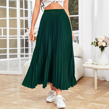 Prekogranična Amazon europska i američka ženska modna elegantna duga plisirana suknja veće veličine