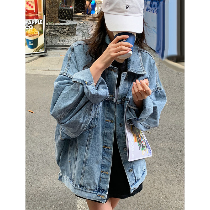 Jachetă din denim roz, de înaltă calitate, dulce și cool, pentru femei, la începutul primăverii 2024, design nou de toamnă, de nișă, lejeră, la modă