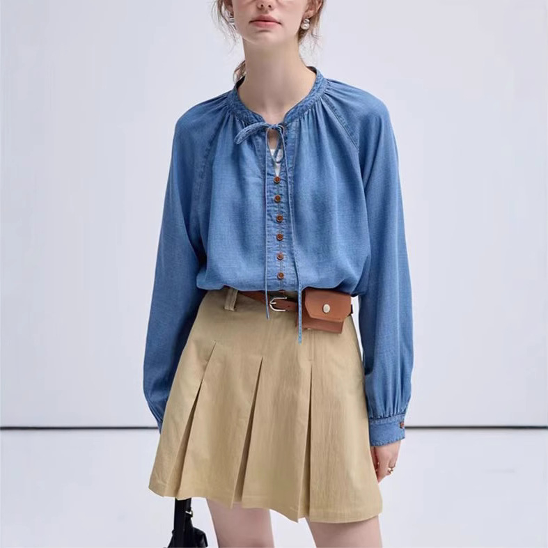 VEGA Ing Női 2025 Tavaszi és Őszi Új Francia Retro Farmering