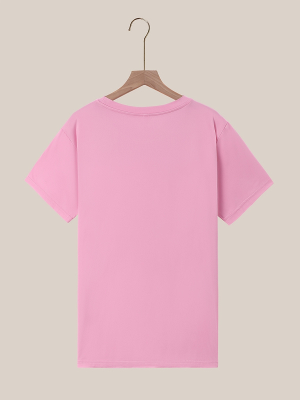 2025 Új, határokon átnyúló, női, amerikai-európai stílusú, rövid ujjú, AliExpress garnélarák-mintás, Amazon mintás, TEMU felső