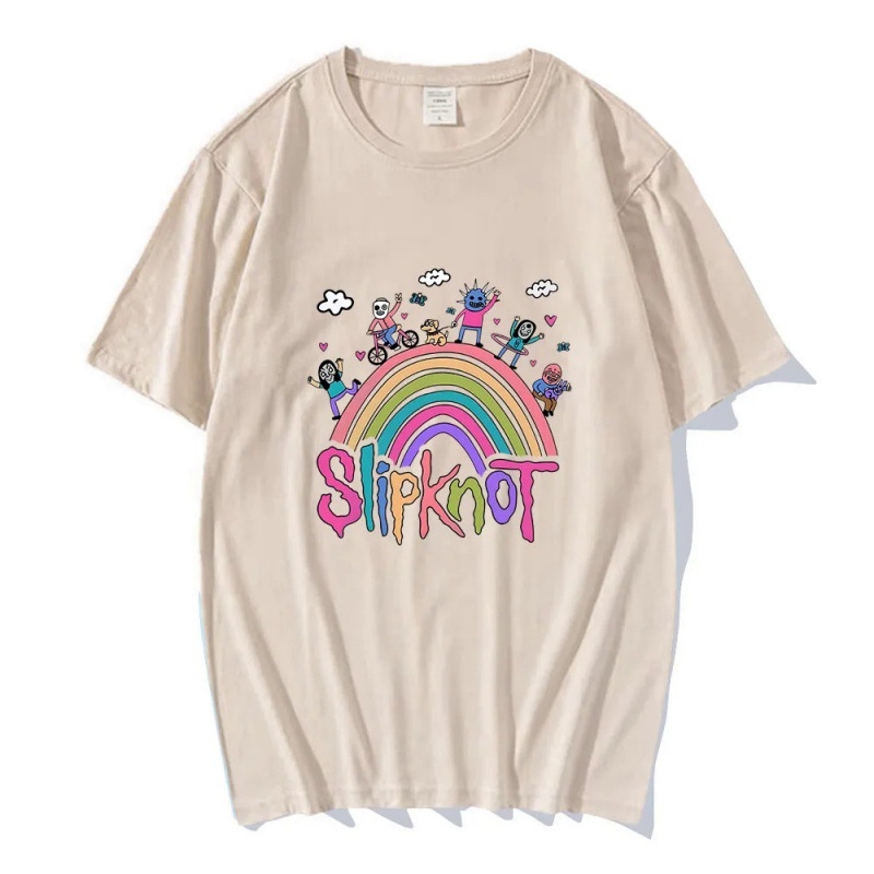 Tricou de vară cu mânecă scurtă imprimat cu nod slip casual european și american transfrontalier pentru bărbați și femei, tricou subțire alb-negru anime