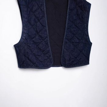 Väliskaubanduse hulgimüük sügis uus Euroopa ja Ameerika stiilis teksariidest lahtine vabaaja lühike puuvillase polstriga jakk-vest 8943040