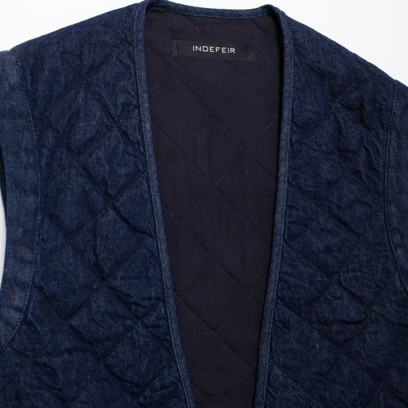 Väliskaubanduse hulgimüük sügis uus Euroopa ja Ameerika stiilis teksariidest lahtine vabaaja lühike puuvillase polstriga jakk-vest 8943040