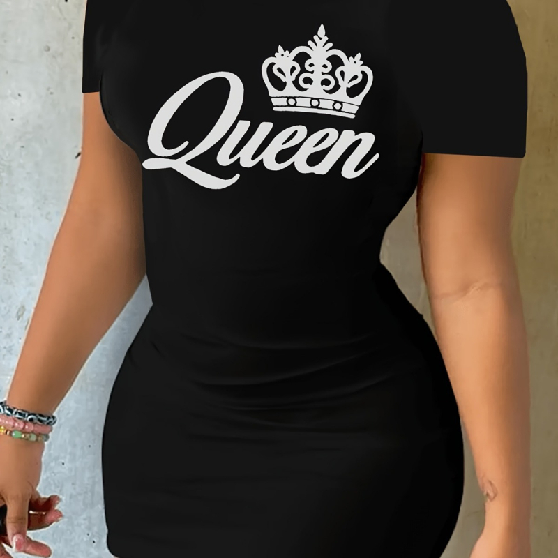 N8050Q10 Új 2024-es európai és amerikai női koronamintás, rugalmas köpenyes ruha szoknya