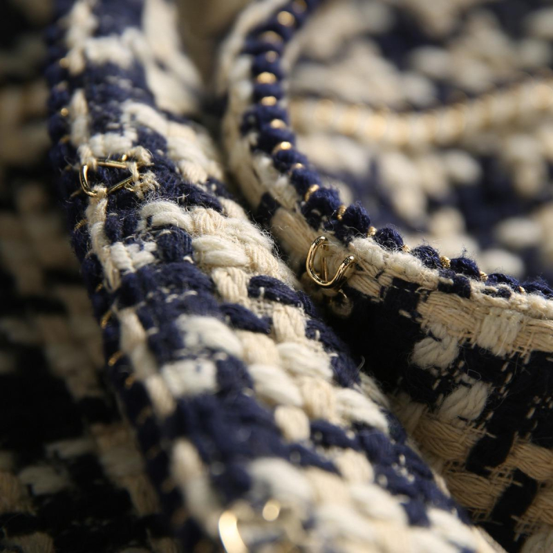 Korejska ženska odjeća Dongdaemun za jesen 2021., nova jakna s uzorkom pepite, ženska ležerna vunena majica u francuskom stilu