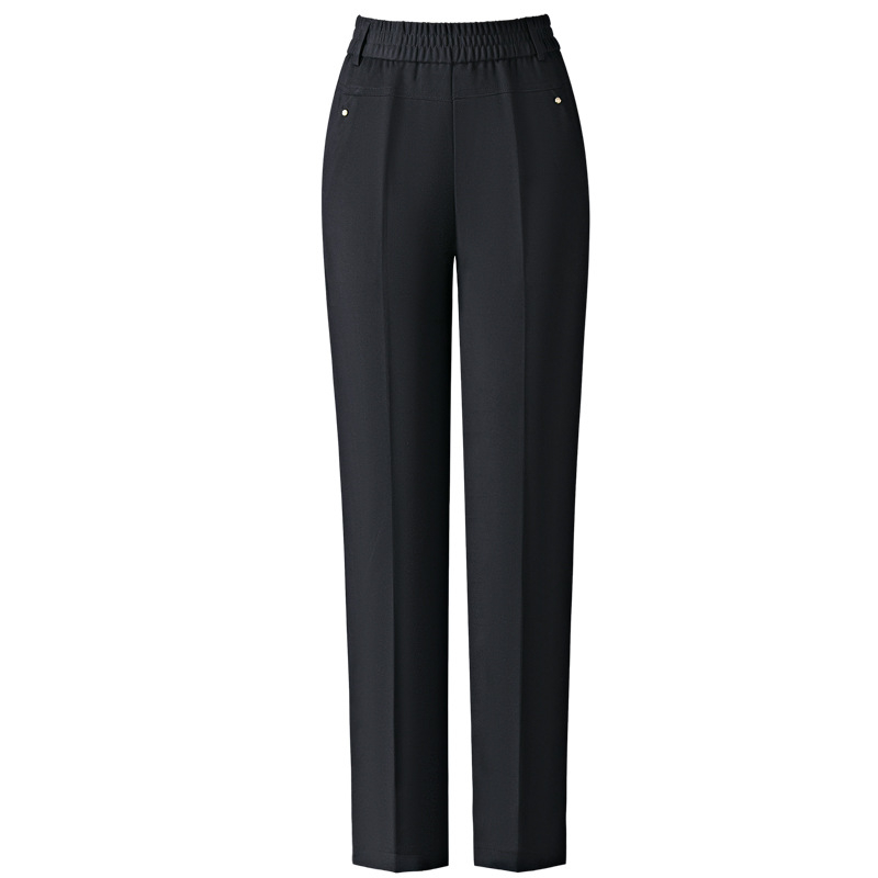 Anya egyenes szárú nadrág Női 2024 őszi új magas derekú rugalmas laza karcsúsító plus size hétköznapi nadrág Középkorú női nadrág