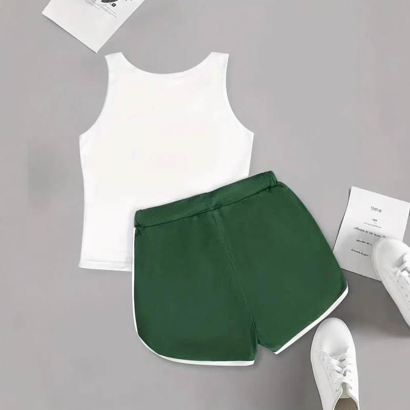 Határokon átnyúló európai és amerikai retró főiskolai lezser sokoldalú betűs sportnadrág mellény női öltöny karcsúsító koreai stílusú lezser