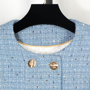 [Független válogatás 2850] 2025-ös új divatos, társasági hölgyeknek szóló, csúcskategóriás, temperamentumos, nehézipari, flitteres, kis illatos stílusú öltöny