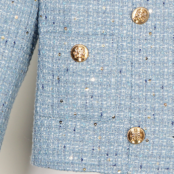 [Független válogatás 2850] 2025-ös új divatos, társasági hölgyeknek szóló, csúcskategóriás, temperamentumos, nehézipari, flitteres, kis illatos stílusú öltöny