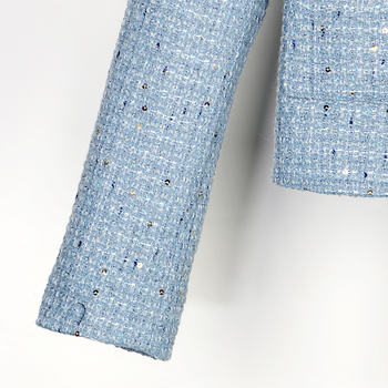 [Független válogatás 2850] 2025-ös új divatos, társasági hölgyeknek szóló, csúcskategóriás, temperamentumos, nehézipari, flitteres, kis illatos stílusú öltöny