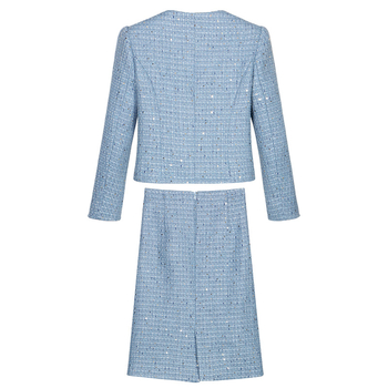 [Független válogatás 2850] 2025-ös új divatos, társasági hölgyeknek szóló, csúcskategóriás, temperamentumos, nehézipari, flitteres, kis illatos stílusú öltöny