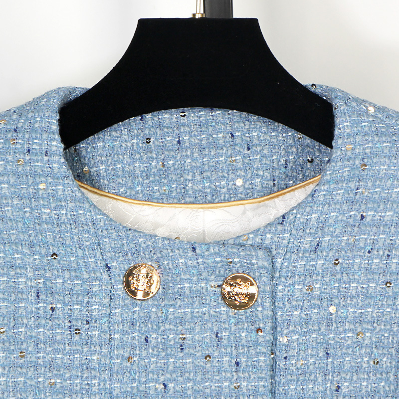 [Független válogatás 2850] 2025-ös új divatos, társasági hölgyeknek szóló, csúcskategóriás, temperamentumos, nehézipari, flitteres, kis illatos stílusú öltöny