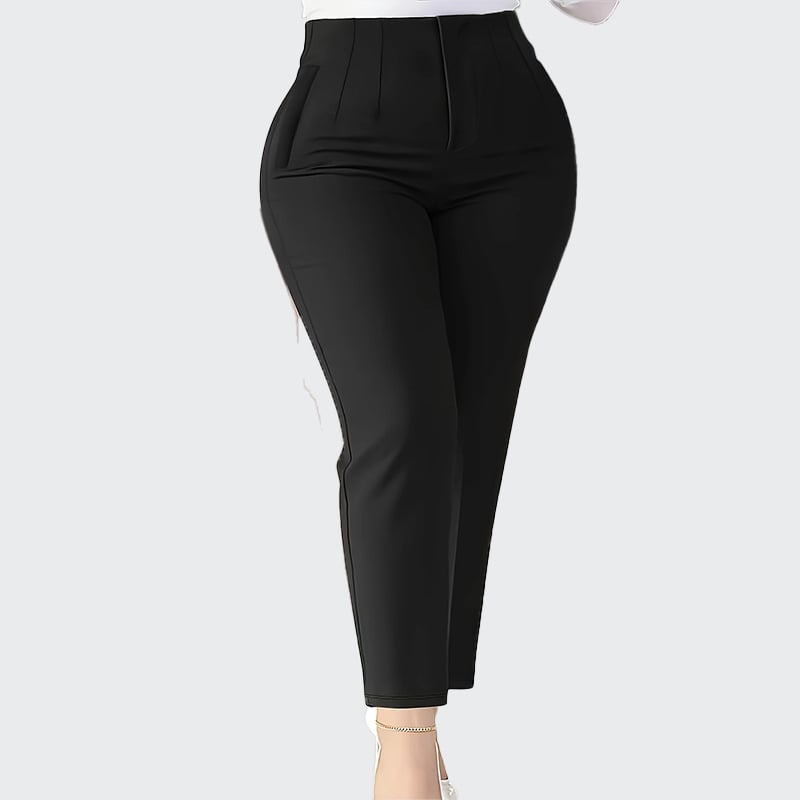 Transfrontaliere Amazon Temperament European și American Stil de navetist Slim Fit plus size Pantaloni Four Seasons chubby girl Pantaloni de costum mici