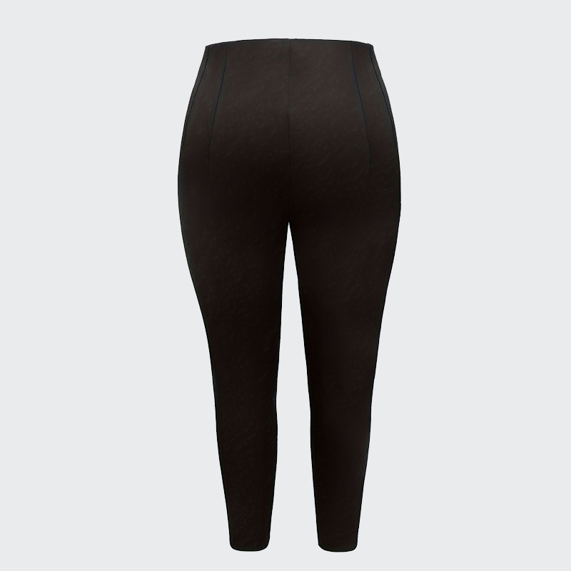 Tarpvalstybinės „Amazon“ europietiško ir amerikietiško temperamento priemiestinio stiliaus plonos, plius dydžio kelnės, „Four Seasons“ putlios merginos, mažo kostiumo kelnės.