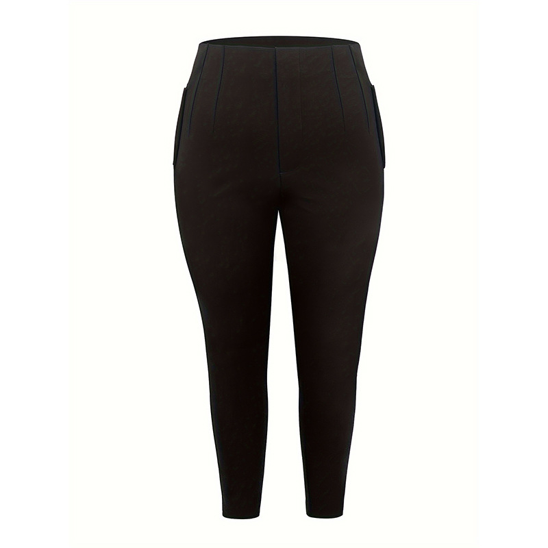 Tarpvalstybinės „Amazon“ europietiško ir amerikietiško temperamento priemiestinio stiliaus plonos, plius dydžio kelnės, „Four Seasons“ putlios merginos, mažo kostiumo kelnės.